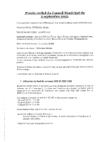PV du conseil du 2 septembre 2025